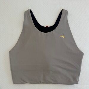 Tracksmith Lane Five Crop Top Gray size Small